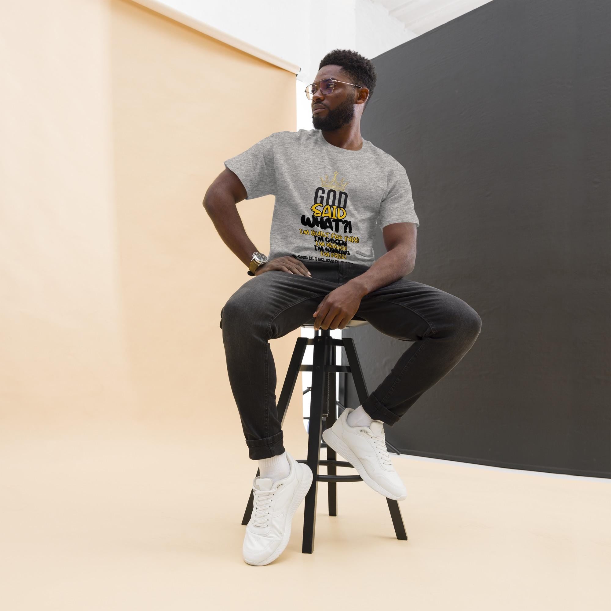 God Said What?! Unisex Faith Tee — Bold, Blessed, Unapologetic Christian Shirt