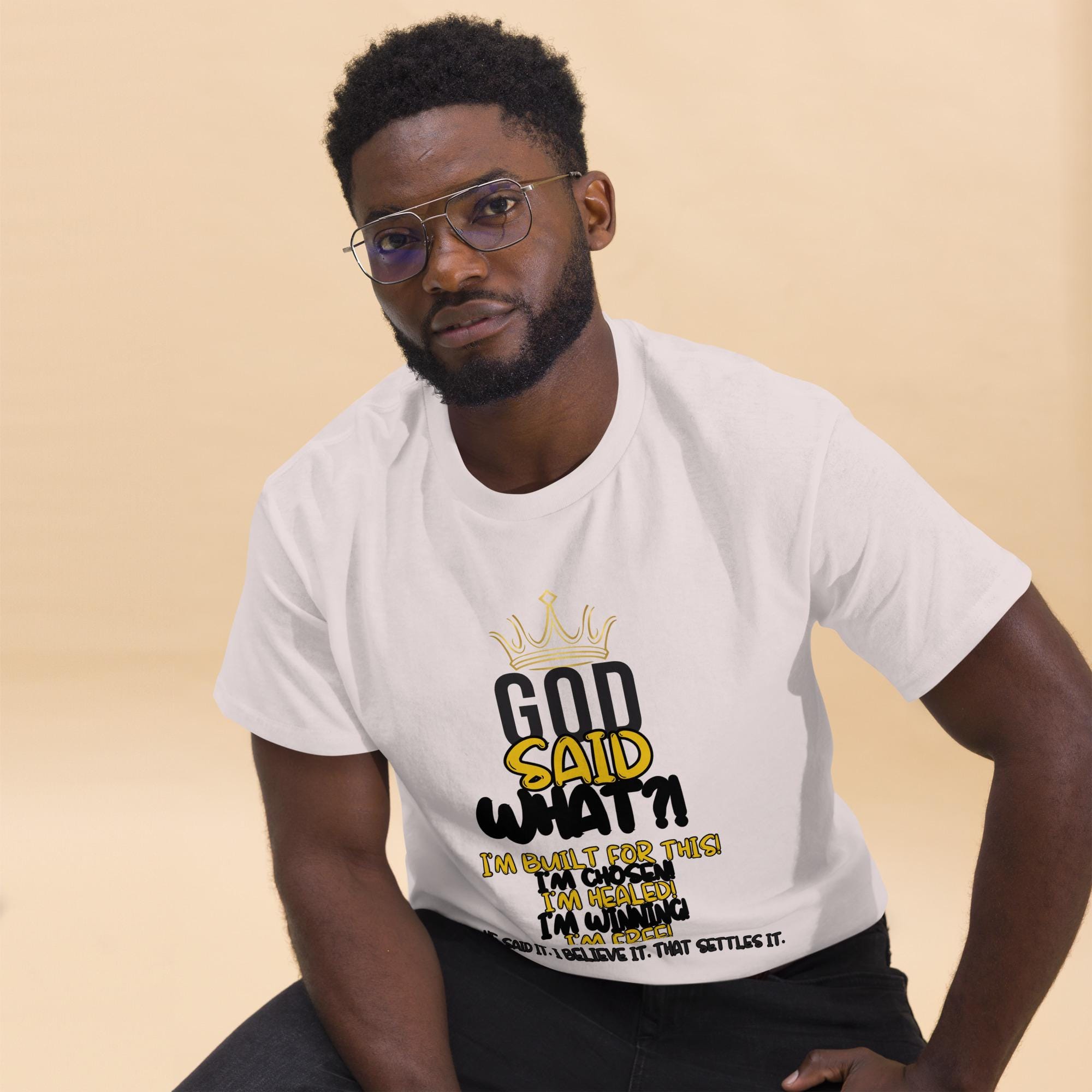 God Said What?! Unisex Faith Tee — Bold, Blessed, Unapologetic Christian Shirt