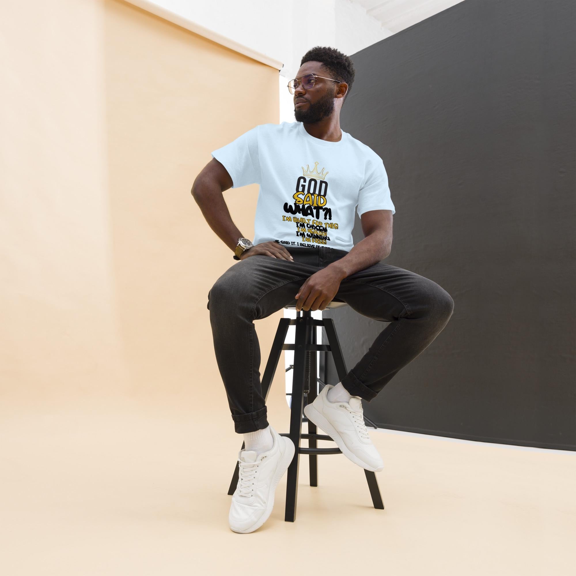 God Said What?! Unisex Faith Tee — Bold, Blessed, Unapologetic Christian Shirt