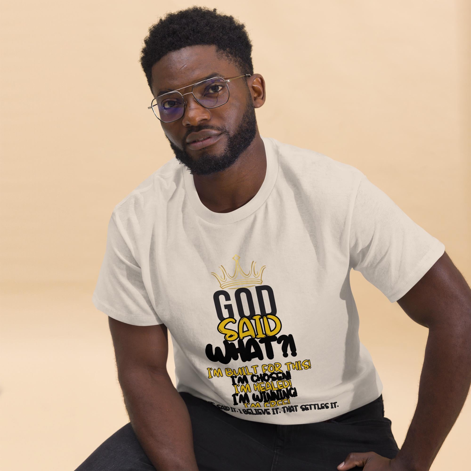 God Said What?! Unisex Faith Tee — Bold, Blessed, Unapologetic Christian Shirt