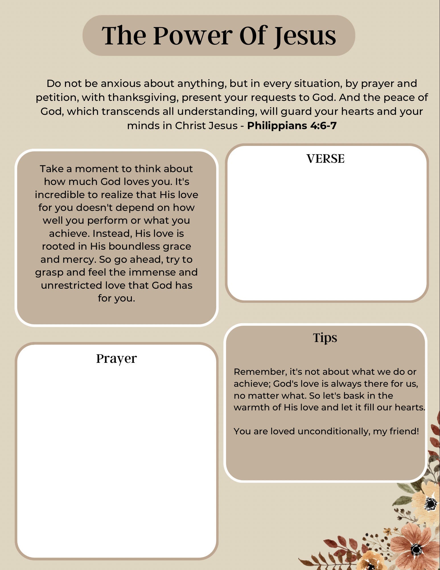Customizable Digital Bible Study Journal Template - Printable Pages Included!