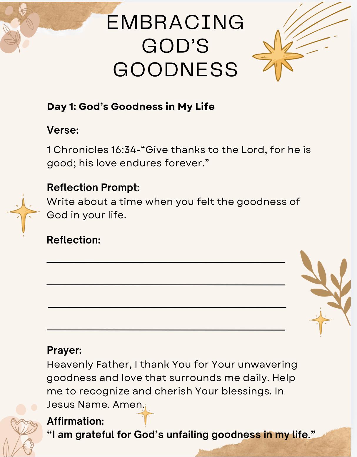 Empowered and Grateful: A 30-Day Digital Faith-Filled Journal for Women | Printable Christian Gratitude Journal | Daily Devotional for Women