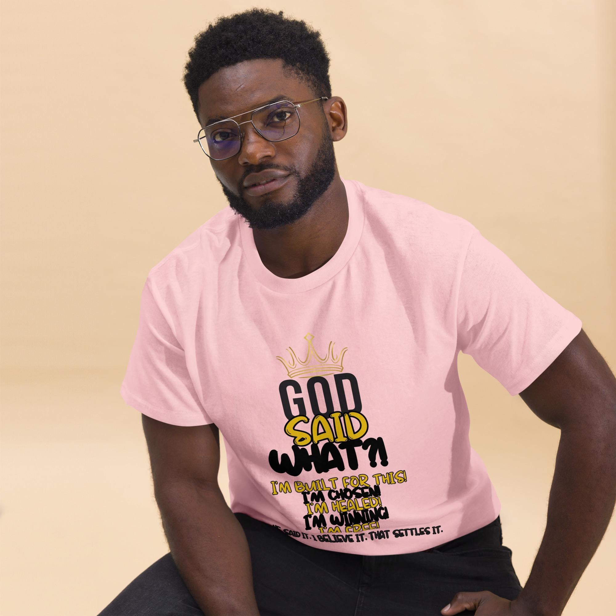God Said What?! Unisex Faith Tee — Bold, Blessed, Unapologetic Christian Shirt