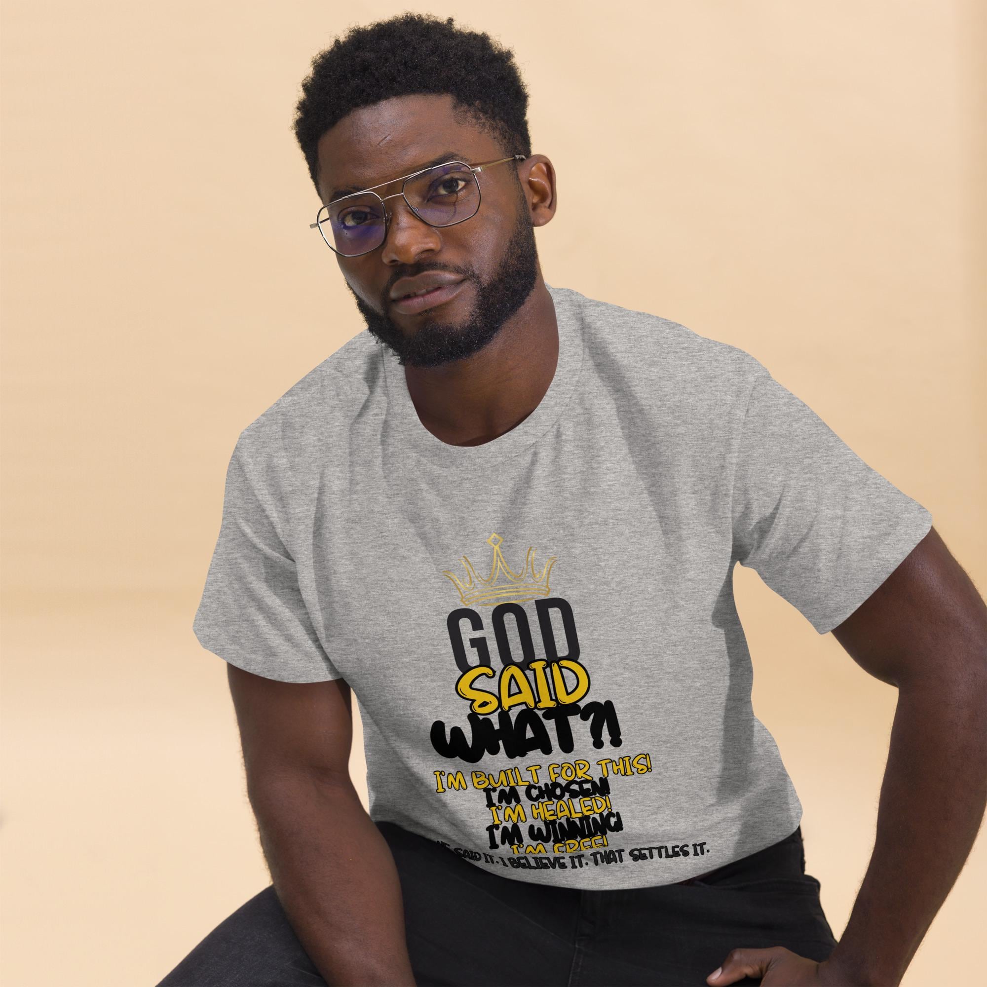 God Said What?! Unisex Faith Tee — Bold, Blessed, Unapologetic Christian Shirt
