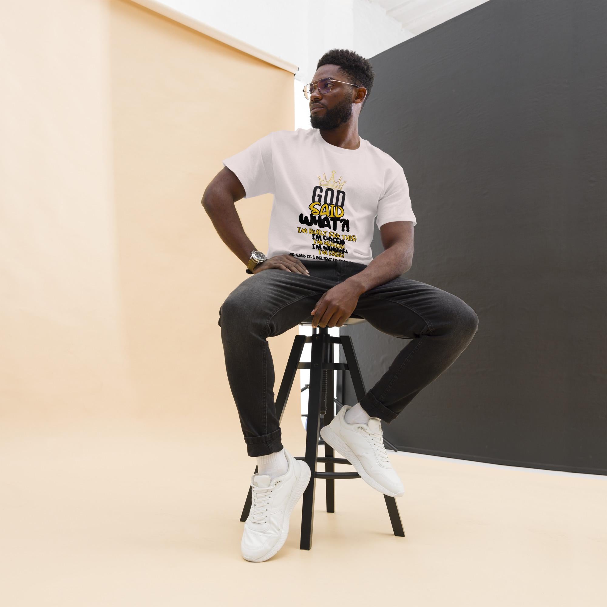 God Said What?! Unisex Faith Tee — Bold, Blessed, Unapologetic Christian Shirt