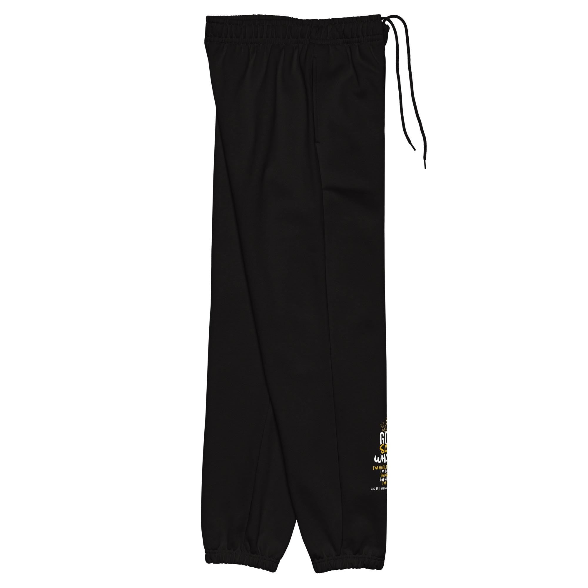 God Said What?! Faithwear Heavyweight Sweatpants — Bold, Blessed & Comfortable
