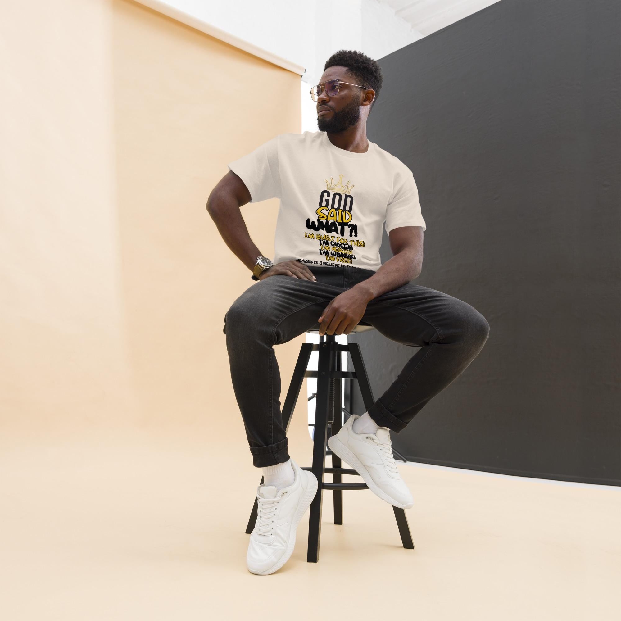 God Said What?! Unisex Faith Tee — Bold, Blessed, Unapologetic Christian Shirt