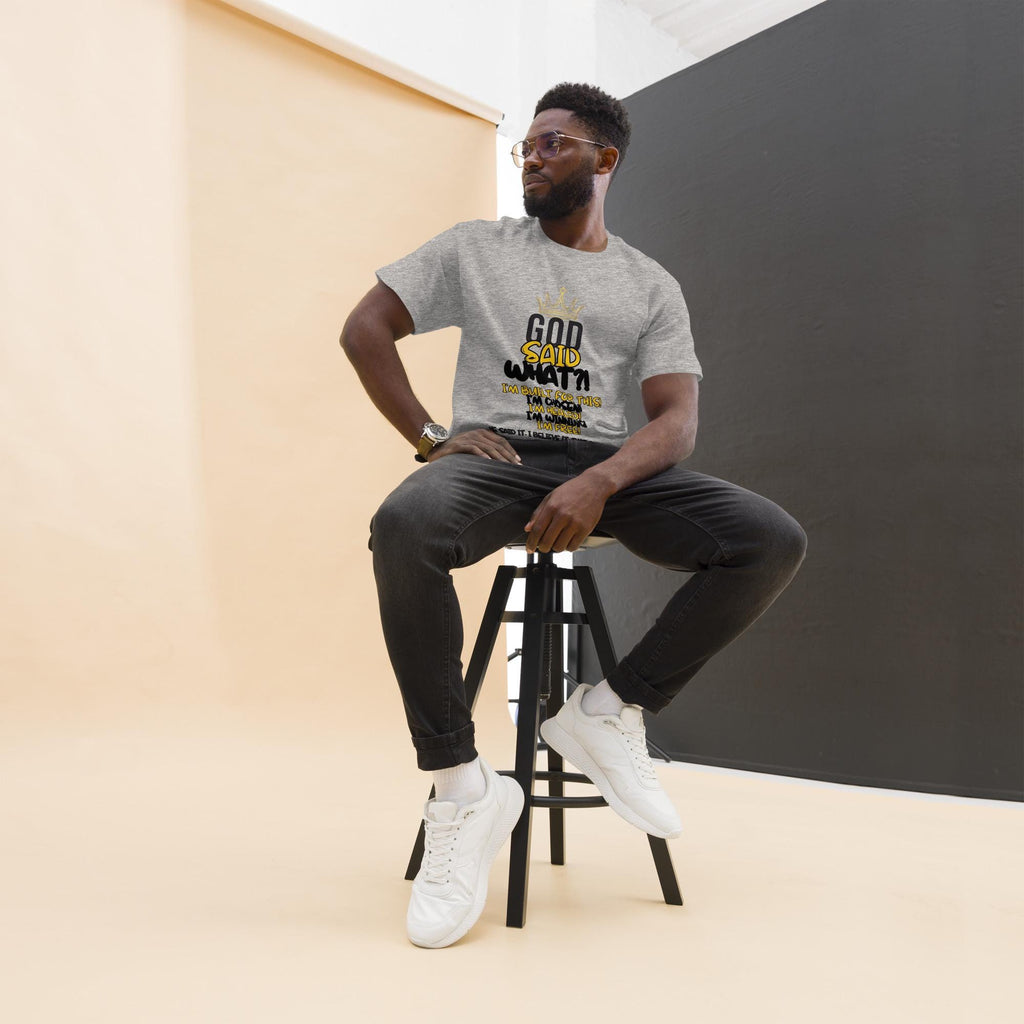 God Said What?! Unisex Faith Tee — Bold, Blessed, Unapologetic Christian Shirt