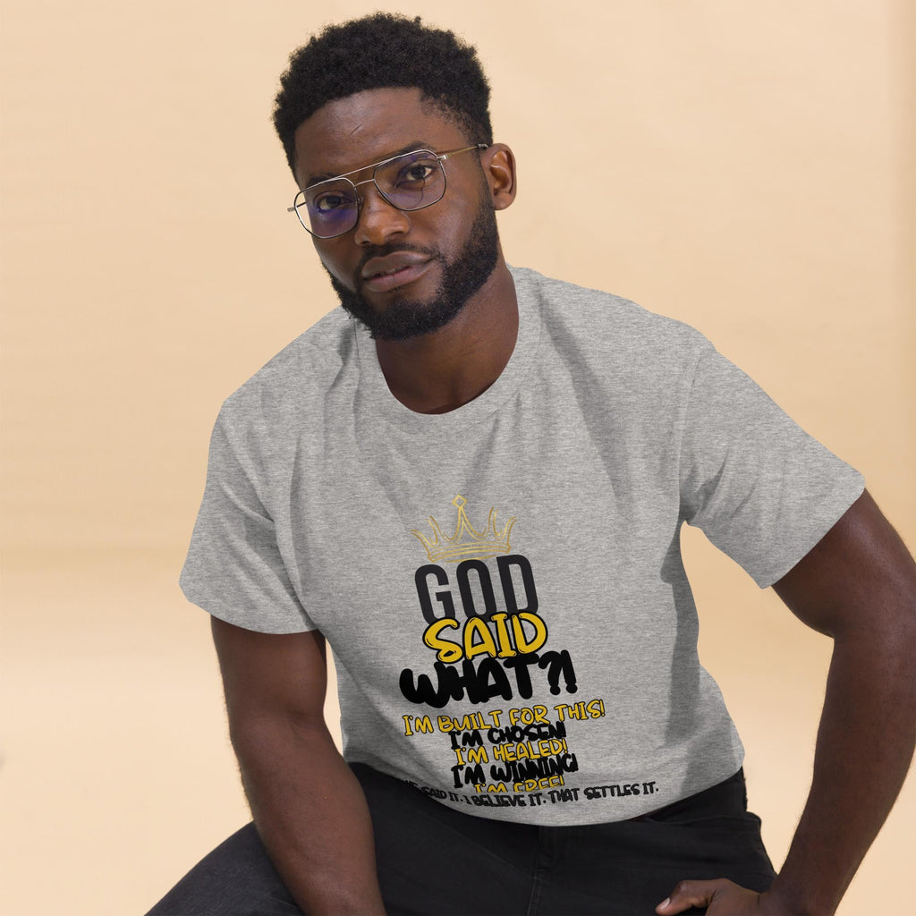 God Said What?! Unisex Faith Tee — Bold, Blessed, Unapologetic Christian Shirt