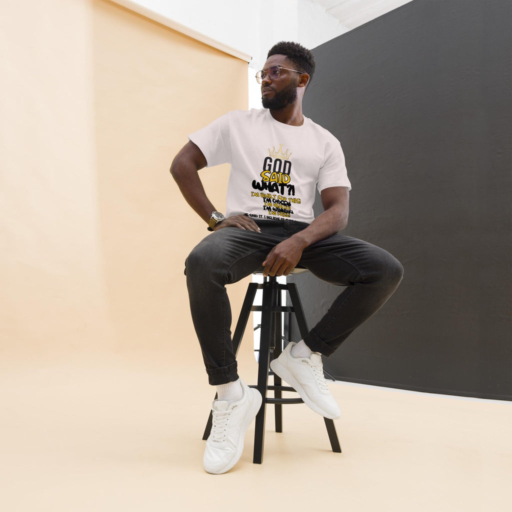 God Said What?! Unisex Faith Tee — Bold, Blessed, Unapologetic Christian Shirt