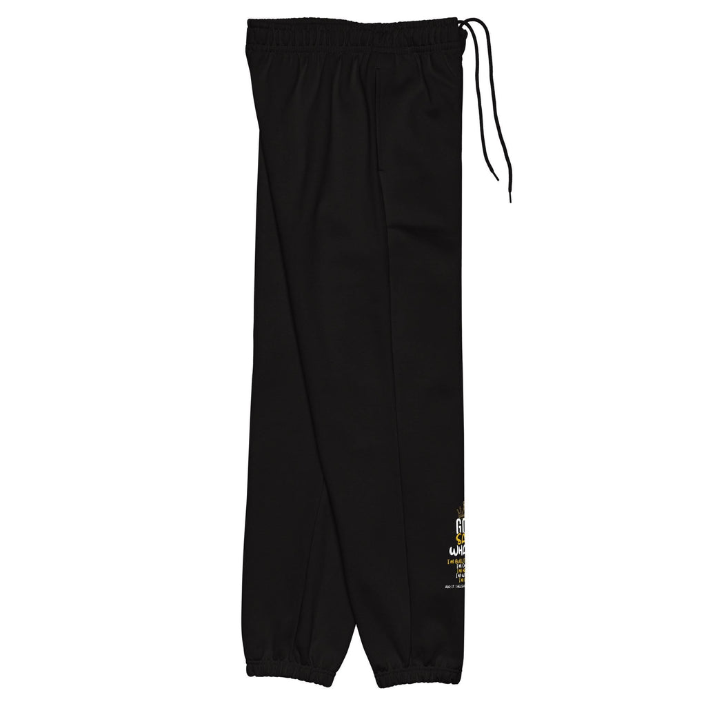 God Said What?! Faithwear Heavyweight Sweatpants — Bold, Blessed & Comfortable